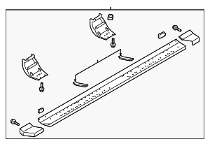 NC3Z16451AA - Unclassified: Running Board for Ford: F-350 Super Duty, F-450 Super Duty Image