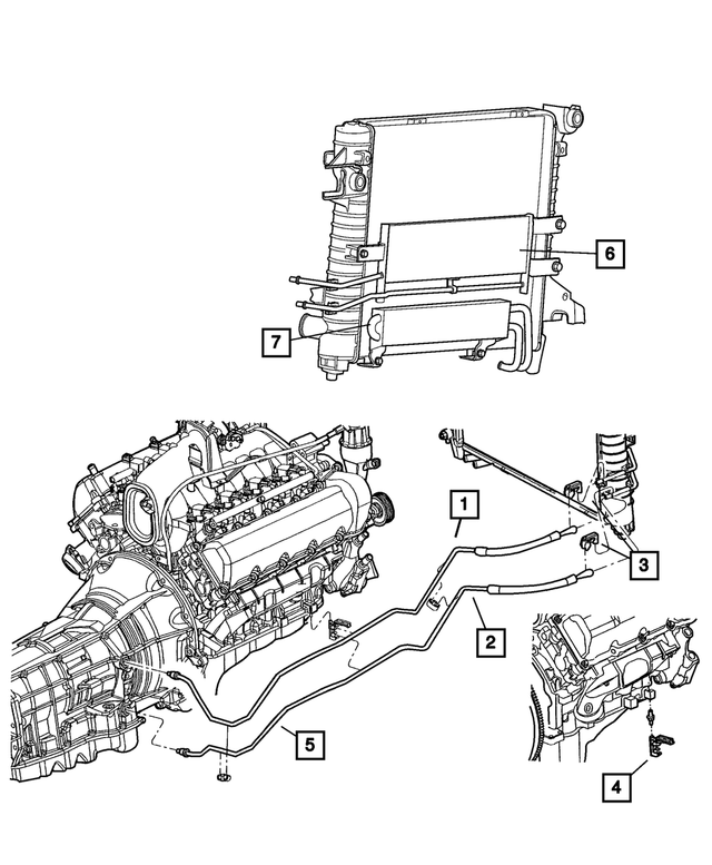 52028976AA - Cooling: Cooler Line Clip for Mopar Image