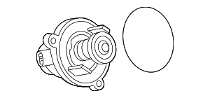 11537586885 - Cooling System: Engine Coolant Thermostat Kit for BMW: 530i, 540i, 545i, 550i, 550i GT, 550i GT xDrive, 550i xDrive, 645Ci, 650i, 650i Gran Coupe, 650i xDrive, 650i xDrive Gran Coupe, 745i, 745Li, 750i, 750i xDrive, 750Li, 750Li xDrive, 760i, 760i xDrive, 760Li, Alpina B6 xDrive Gran Coupe, Alpina B7, Alpina B7 xDrive, Alpina B7L, Alpina B7L xDrive, Alpina XB7, M2, M3, M4, M5, M5 Touring, M6, M6 Gran Coupe, M760i xDrive, M8, M8 Gran Coupe, X3, X4, X5, X6, X7, XM Image