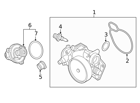 Water Pump for 2020 BMW 540i #6
