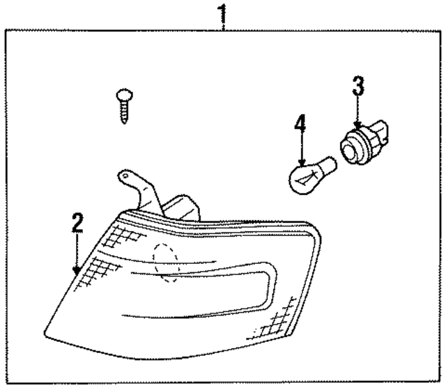 261251M325 - : Signal Lamp Assembly for Nissan Image