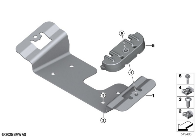 61359829765 - Fuel System: Bracket, Control Unit - Bms-me for BMW-Motorrad Image