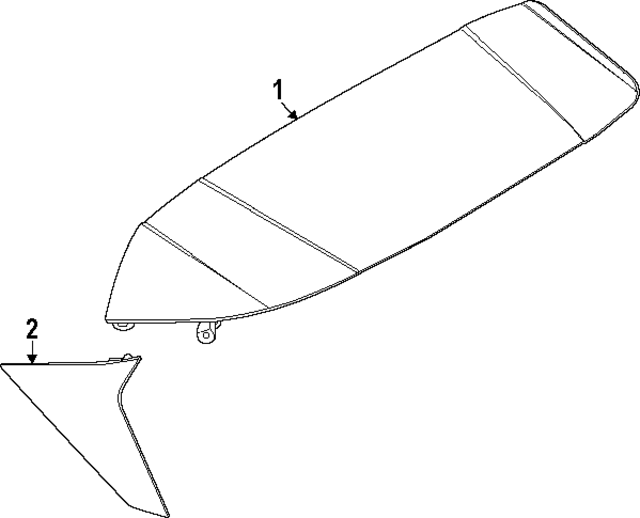 960307BA0E - : Rear Spoiler for Nissan Image