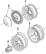 J5359101 - Suspension: Wheel, Steel for Jeep: Cherokee, Grand Wagoneer, J10, J20, Wagoneer Image