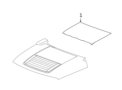 Exterior Trim - Hood for 2008 Hummer H3 #0
