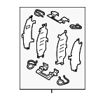 D10804GA0A - Brakes: Hardware Kit for Infiniti Image image