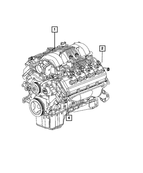 Engine Identification, Service Engines & Engine Service Kits for 2008 Dodge Ram 1500 #1