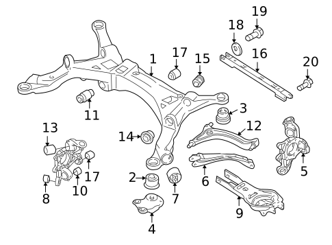 Rear Suspension for 2014 Volvo XC90 #5