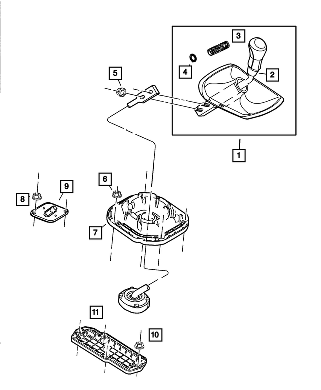 5072401AA - : Gearshift Lever for Mopar Image