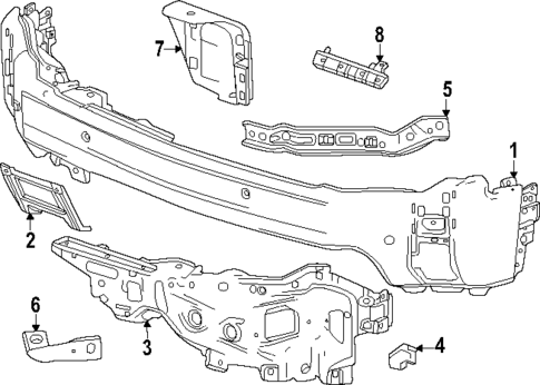 Bumper & Components - Front for 2025 GMC Sierra 2500 HD #0