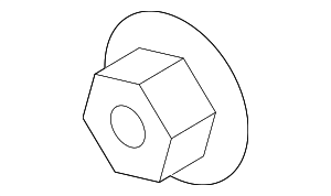 9A700746200 - Body: Bumper Cover Support Rail Nut for Porsche: 718 Boxster, 718 Cayman, 718 Spyder, 911, Boxster, Cayman, Macan, Panamera, Taycan Image