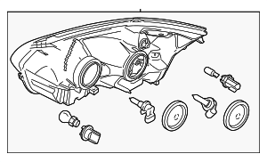 HLA3 - Electrical: Motorcraft™ Headlight Assembly for Ford Image