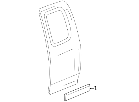 Exterior Trim - Rear Door for 2006 Isuzu i-280 #0