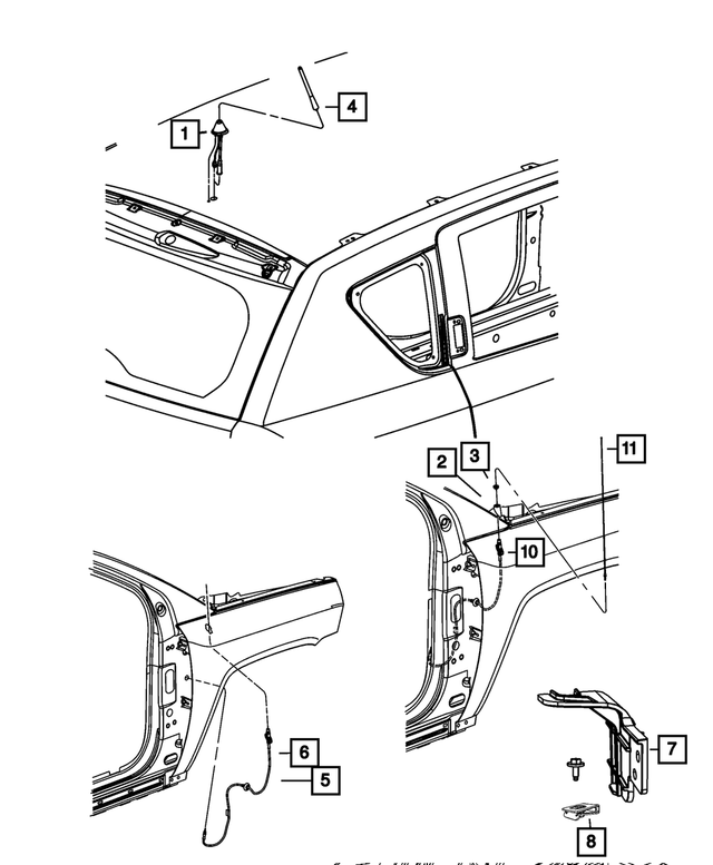 6105240AA - Electrical: U Multi Thread Nut for Mopar Image