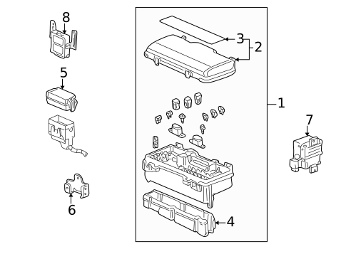 Keyless Entry Components for 2006 Honda Insight #0