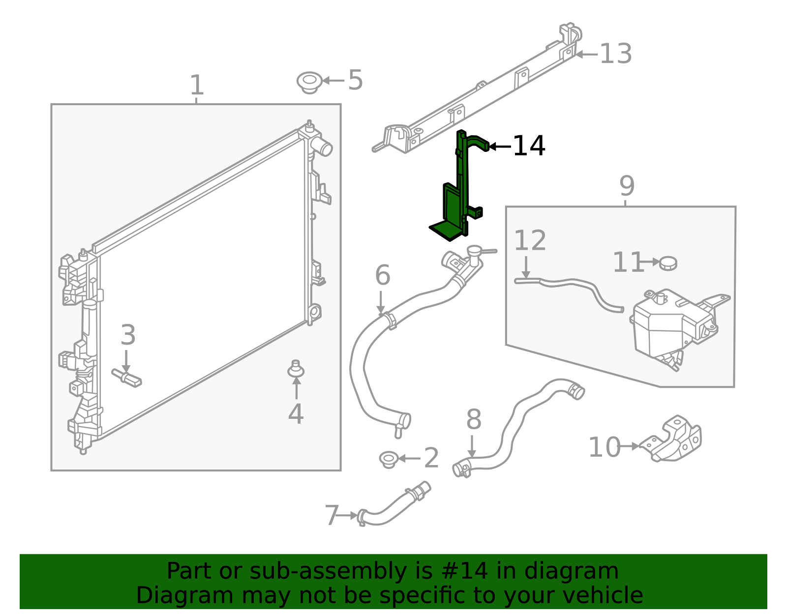 21558-7BA0C - Radiator Support Air Deflector Official Nissan Parts Store