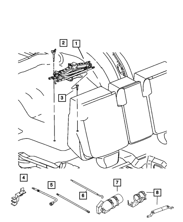 52855519AB - Wheels, Covers and Jacks: Clip for Mopar Image image