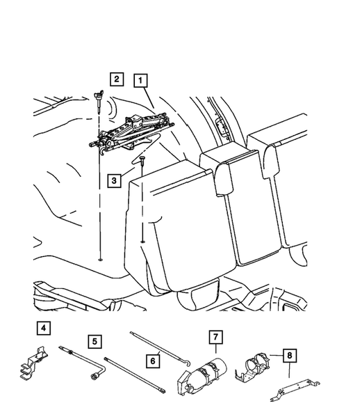 Jack Stowage for 2006 Dodge Durango #0