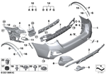 51125A1F367 - : Cover, Bumper, Rear Left for BMW Image