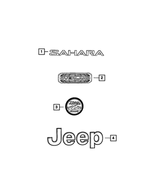 68540635AA - Exterior Ornamentation: Nameplate for Jeep: Gladiator, Wrangler Image