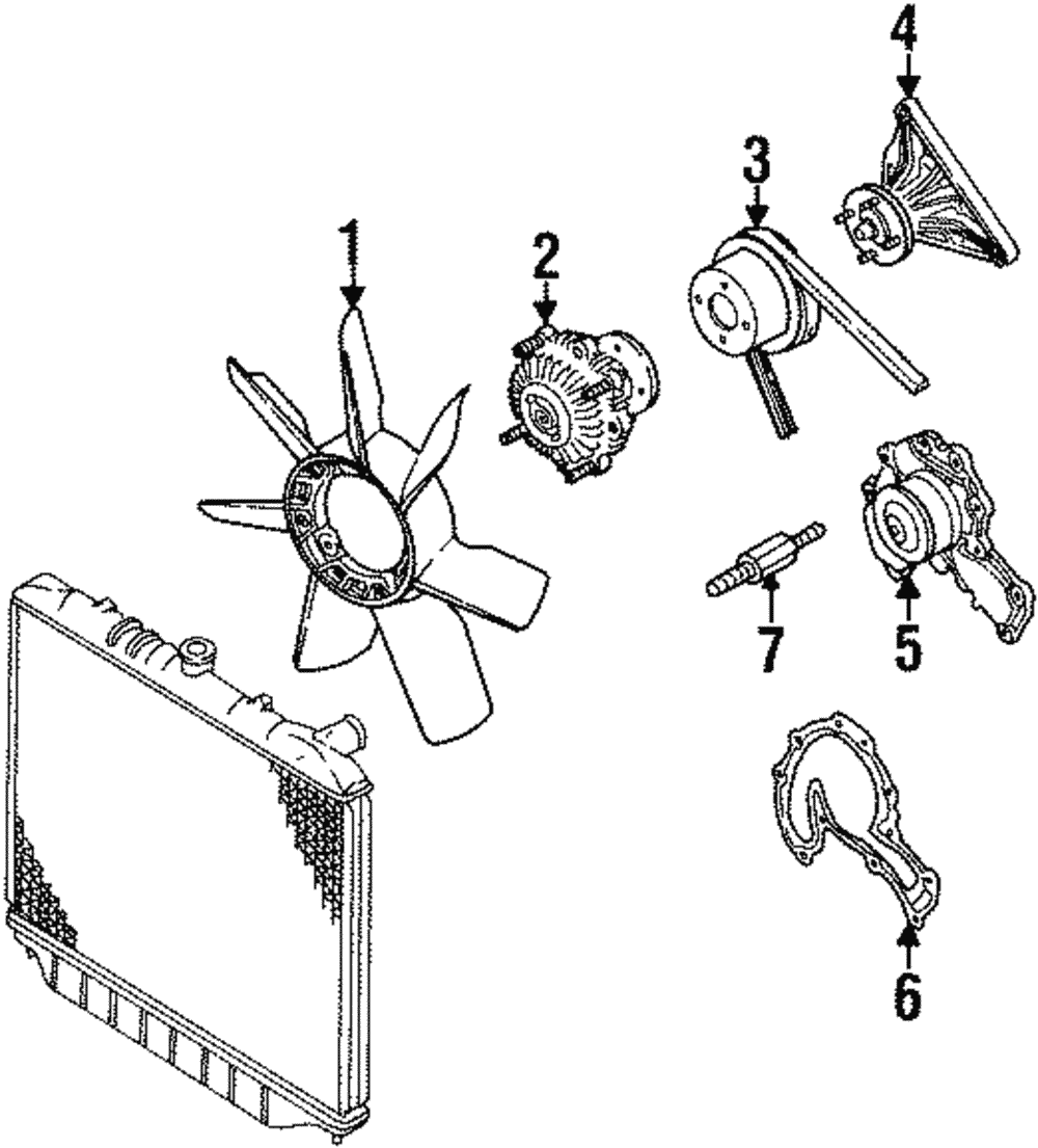 1998-2002 Isuzu Water Pump Stud 8971362260 | Isuzu Parts Center