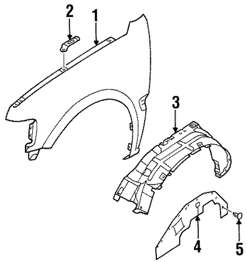 Fender & Components for 2001 Isuzu Rodeo Sport #0