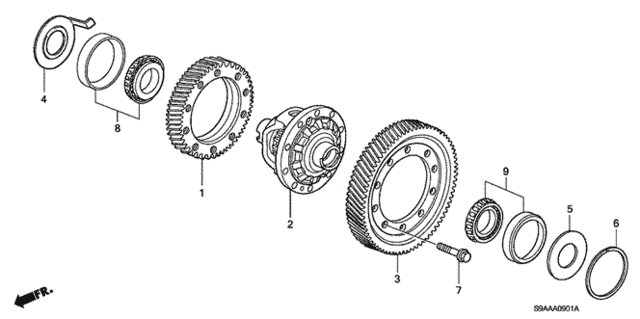 Differential (4WD) for 2006 Honda CR-V #0