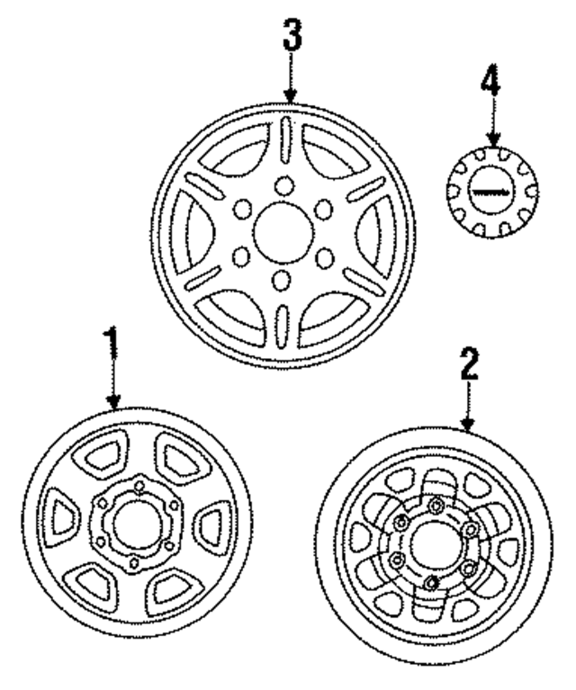 UB4437190E - : Hub Cap for Mazda Image