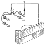 2655516M00 - : Tail Lamp Assembly for Nissan: Pulsar NX Image