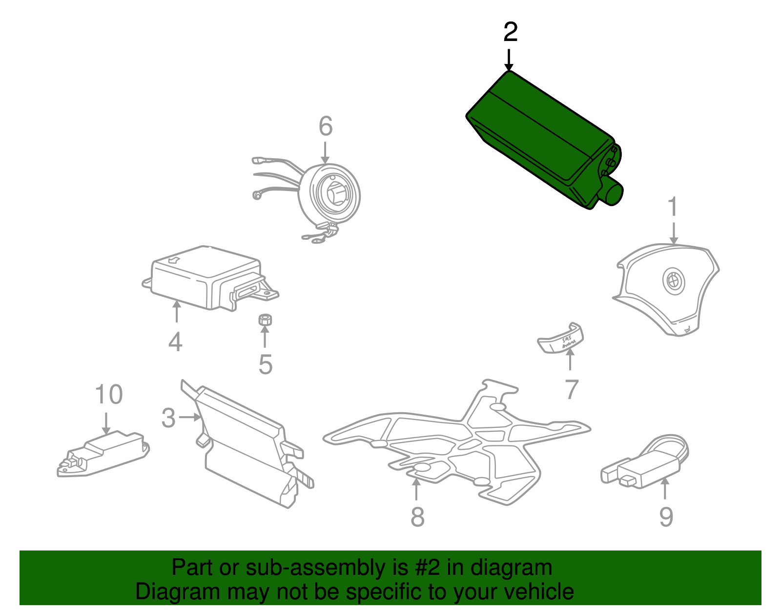 Passenger Air Bag - BMW (72128398512)