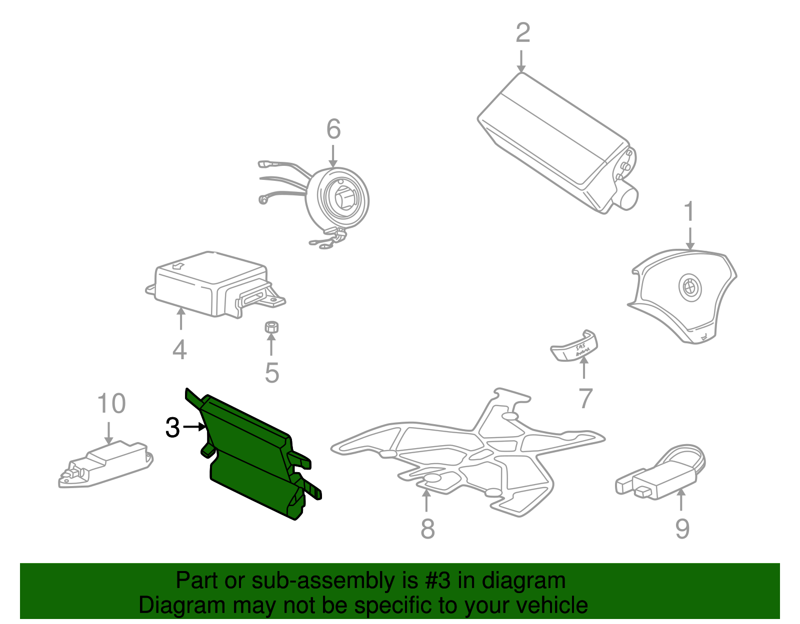 Side Impact Inflator Module - BMW (72-12-7-066-747)