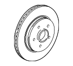 1771061 - Brakes: ACDelcoâ„¢ Rotor for Chevrolet: Captiva Sport, Equinox | Pontiac: Torrent | Saturn: Vue Image