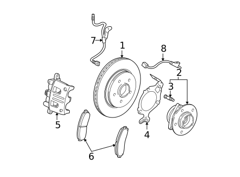 Disc Pads & Brake Shoes for 2009 Chevrolet Equinox #0