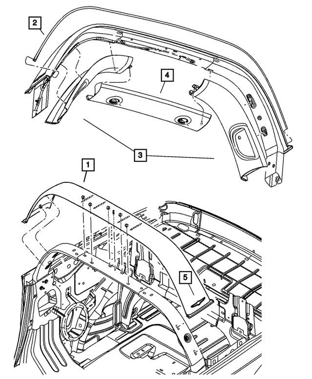 XC38TZZAA - Interior Trim: Sport Bar Cover for Mopar Image
