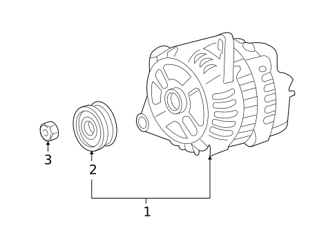 Alternator for 2009 Mazda CX-9 #1