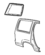 1L2Z7829700BA - Body: Quarter Glass for Ford: Explorer | Mercury: Mountaineer Image