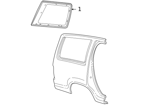 Glass & Hardware for 2002 Ford Explorer #0