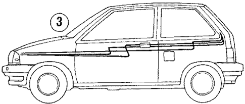 Stripe Tape for 1990 Ford Festiva #1
