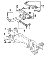 MB515167 - : Upper Control Arm Adjust Bolt for Mitsubishi: 3000GT, Eclipse Image