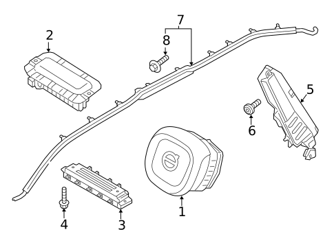 Air Bag Components for 2019 Volvo S90 #0