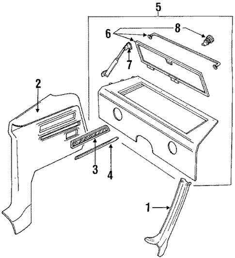 Interior Trim for 1990 Jaguar XJS #1