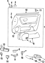 8237035000AQ - : Map Pocket for Hyundai: Sonata Image