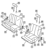 1FF481J3AA - Interior Trim: Rear Seat Back for Dodge: Ram 1500, Ram 2500, Ram 3500 Image