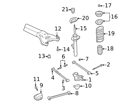 Rear Suspension for 2000 Chrysler Concorde #0