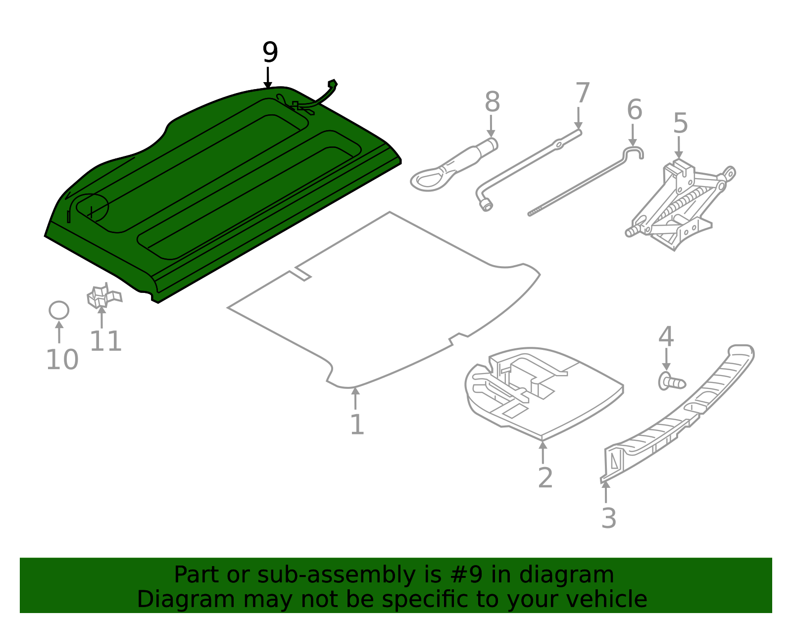 799105RL0A - Finisher Rear Parcel Shelf 2018-2025 Nissan | Nissan