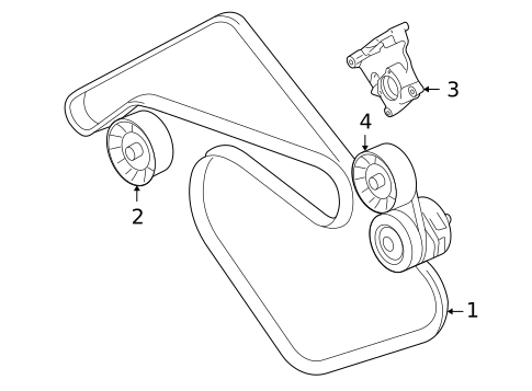 Belts & Pulleys for 2008 Land Rover LR3 #0
