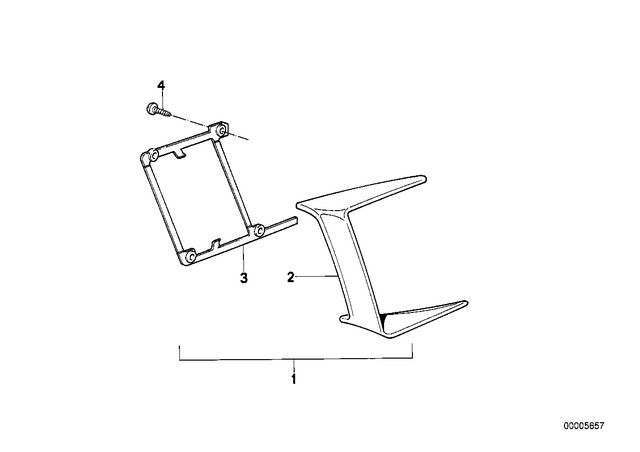 46632303454 - : Mounting Plate Right for BMW-Motorrad Image