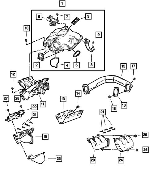 Manifolds for 2003 Dodge Caravan #0