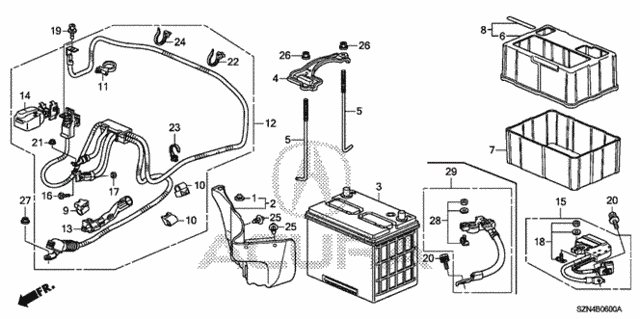 Battery for 2011 Acura ZDX #0