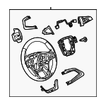 13332551 - : Steering Wheel - Jet Black for Saab: 9-5 Image